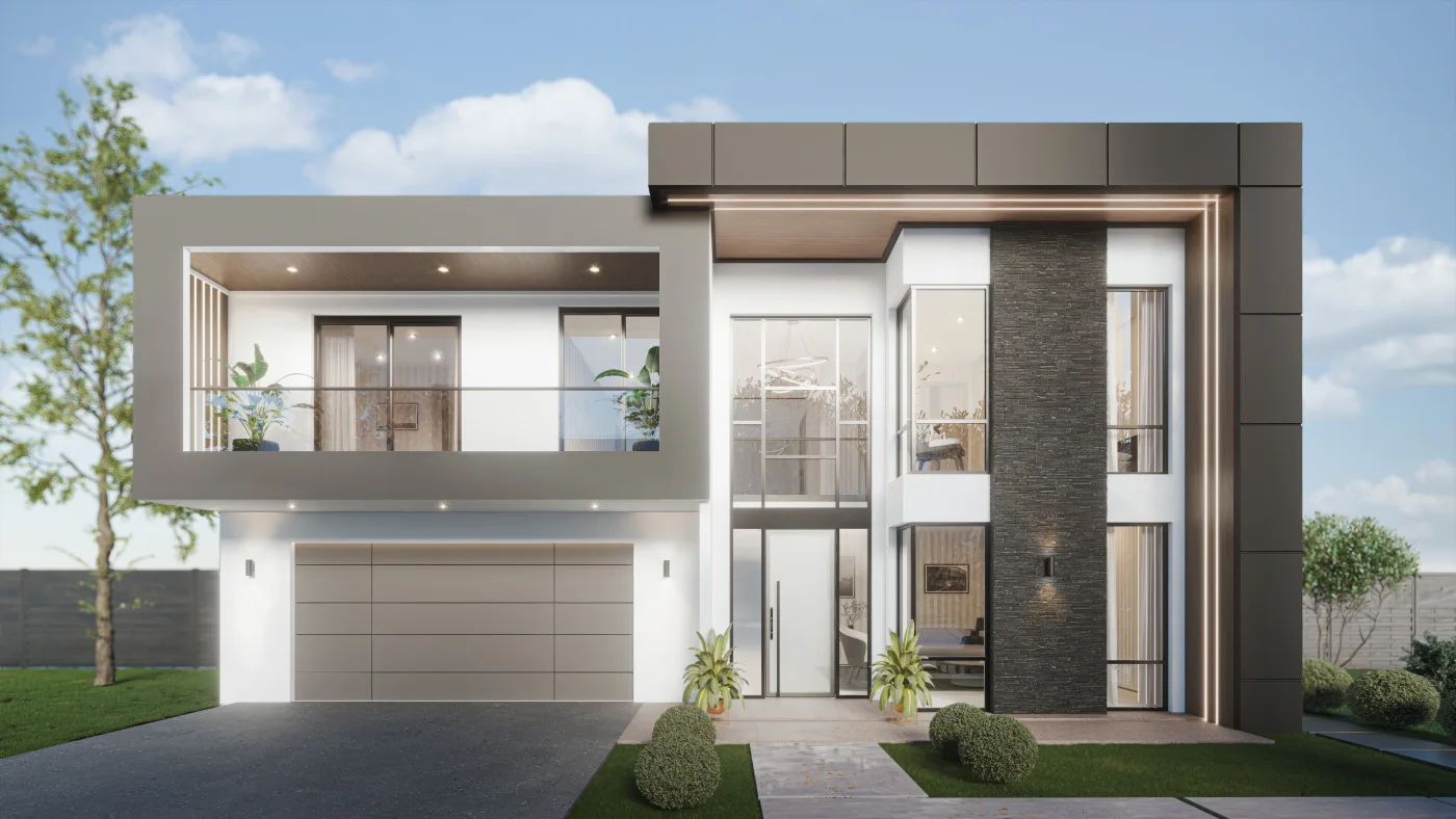 Echor home design, architectural render